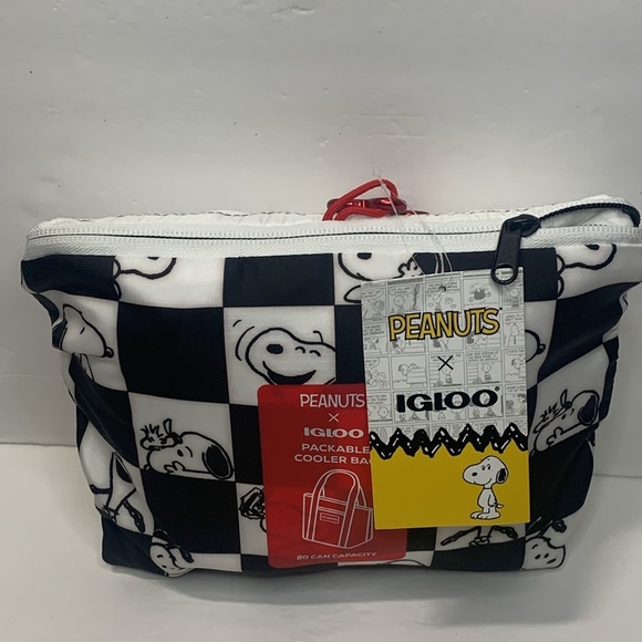 Igloo x Peanuts Snoopy Insulated Packable Tote Bag 20-Can New - Picture 1 of 9